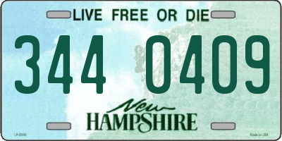 NH license plate 3440409
