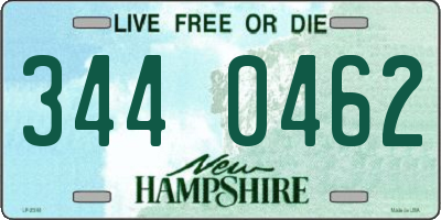NH license plate 3440462
