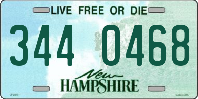 NH license plate 3440468