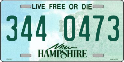 NH license plate 3440473