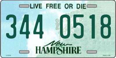 NH license plate 3440518