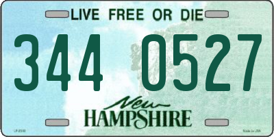 NH license plate 3440527