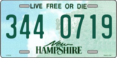 NH license plate 3440719