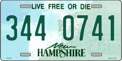 NH license plate 3440741