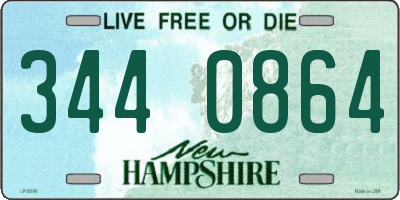 NH license plate 3440864