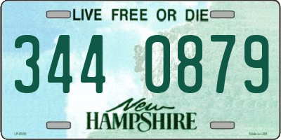 NH license plate 3440879