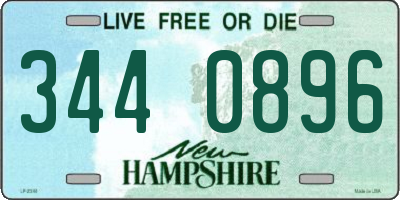 NH license plate 3440896
