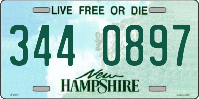 NH license plate 3440897