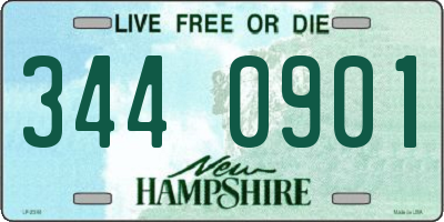 NH license plate 3440901