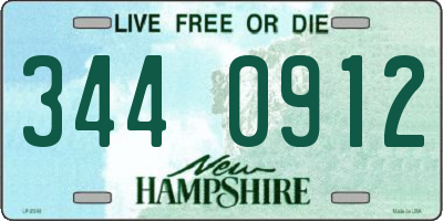 NH license plate 3440912