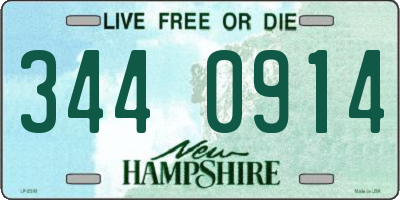 NH license plate 3440914