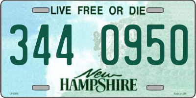 NH license plate 3440950