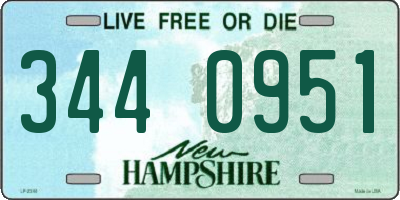 NH license plate 3440951