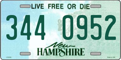 NH license plate 3440952