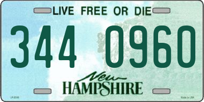 NH license plate 3440960