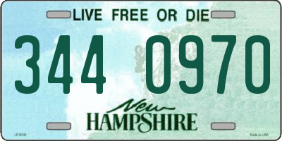 NH license plate 3440970