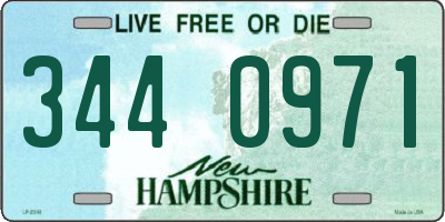 NH license plate 3440971
