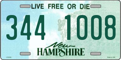 NH license plate 3441008