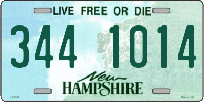 NH license plate 3441014