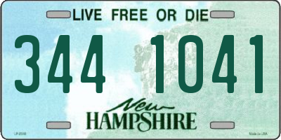 NH license plate 3441041