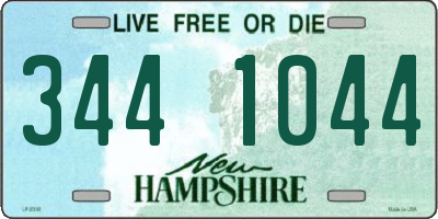 NH license plate 3441044