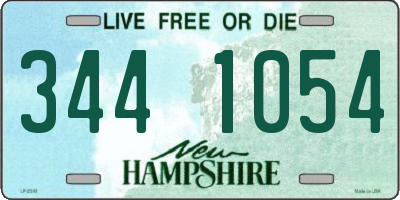 NH license plate 3441054