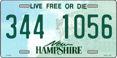 NH license plate 3441056