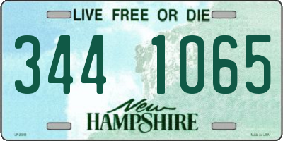 NH license plate 3441065