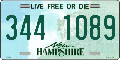 NH license plate 3441089