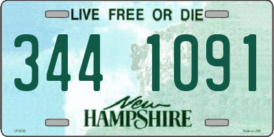 NH license plate 3441091