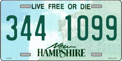 NH license plate 3441099