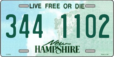 NH license plate 3441102