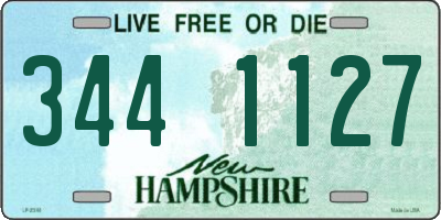 NH license plate 3441127