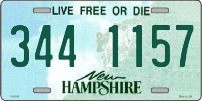 NH license plate 3441157