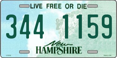 NH license plate 3441159
