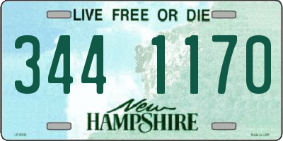 NH license plate 3441170