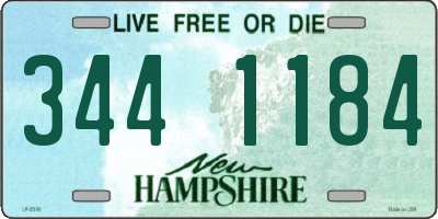 NH license plate 3441184