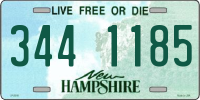 NH license plate 3441185