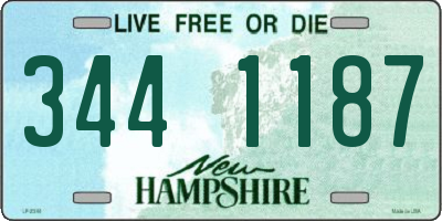 NH license plate 3441187