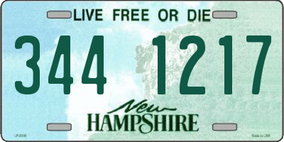NH license plate 3441217