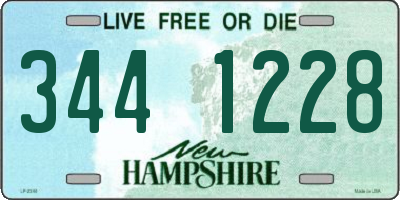 NH license plate 3441228