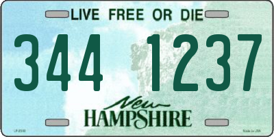 NH license plate 3441237
