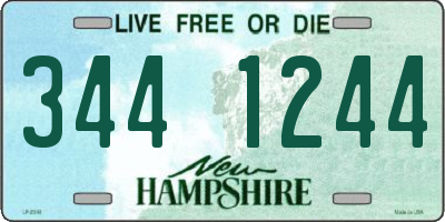 NH license plate 3441244