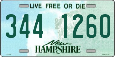 NH license plate 3441260
