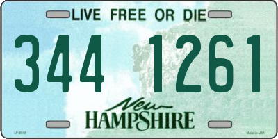 NH license plate 3441261