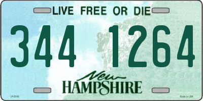 NH license plate 3441264