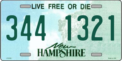 NH license plate 3441321