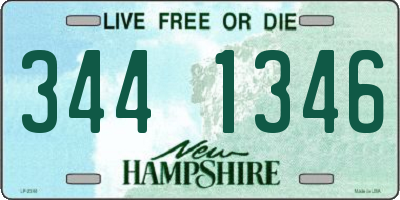 NH license plate 3441346