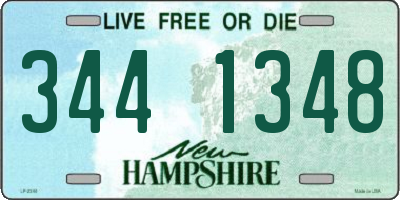 NH license plate 3441348