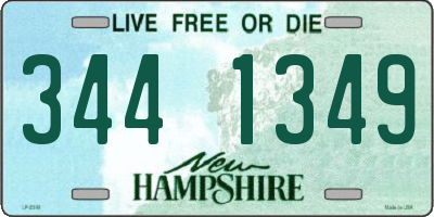 NH license plate 3441349